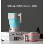 0.8L Foldable Silicone Electric Kettle Auto-power off Portable Travel 800W Thermostatic Water Bottle kitchen gadgets 110V-240V