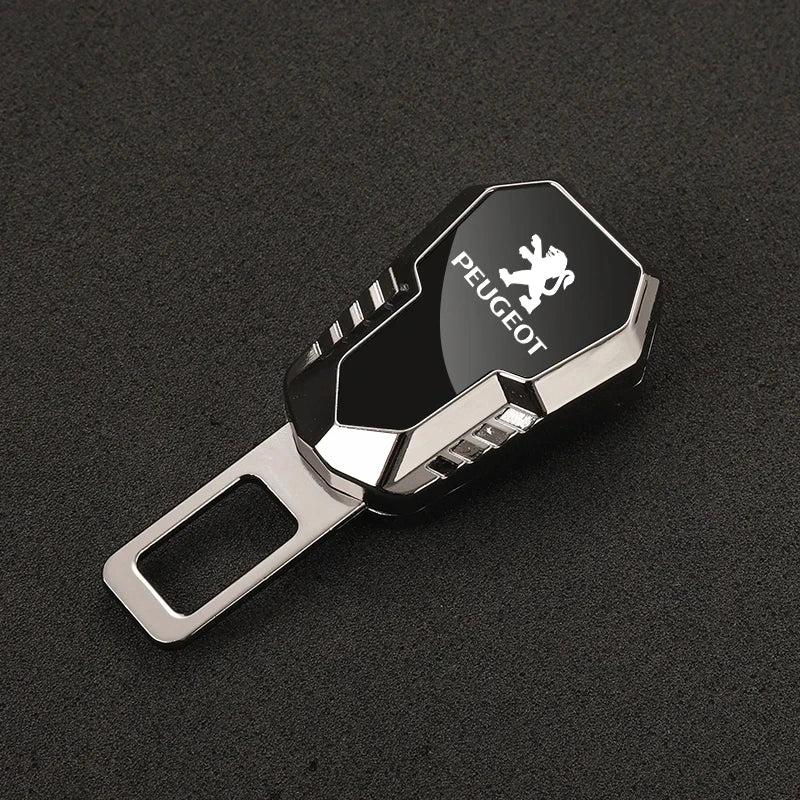 Car Seat Belt Clip Extension Plug Metal Seat Belt extension For Peugeot 206 307 308 3008 207 208 407 508 2008 5008 107 106 205