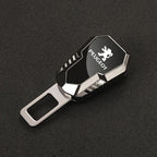 Car Seat Belt Clip Extension Plug Metal Seat Belt extension For Peugeot 206 307 308 3008 207 208 407 508 2008 5008 107 106 205