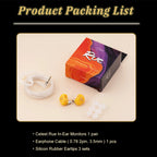 Celest Rue In Ear Earphones 6mm Micro Dynamic Driver Headphone For Gifts Earbuds Hifi Audio Music Headset Cable IEMs