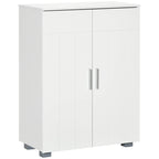 kleankin Modern Bathroom Cabinet, Freestanding Floor Cabinet w/ Storage, White