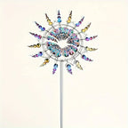 Creative Courtyard Garden Lawn Decoration Unique Wind Collector Magical Kinetic Energy Metal Windmill Rotator