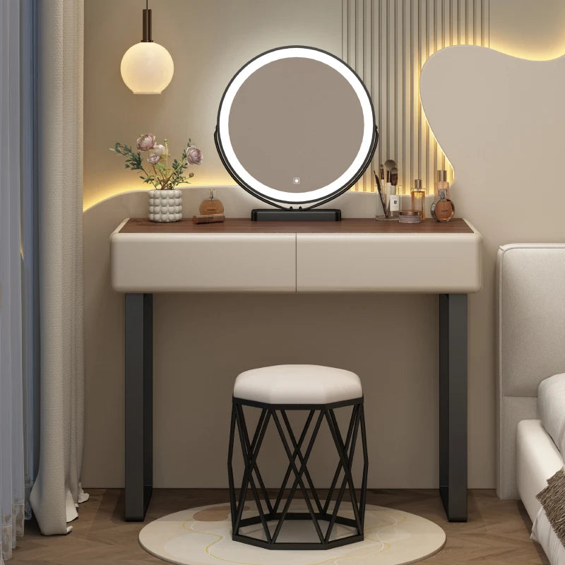 Small Bedroom Vanity Table Organizer Minimalist Chep Comfortable Dressing Table European Modern Penteadeira Postmodern Furniture