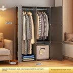 Folding Wardrobe Clothes Cabinets Simple Dressers Cube Storage Locke Closet Plastic Collapsible Sturdy Home Bedroom Furniture