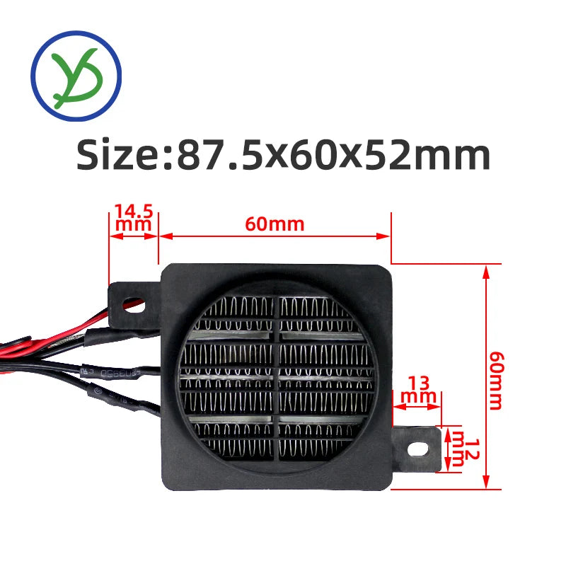 110V 400W Heater With Fan AC Thermostatic Electric Heater PTC fan heater heating element egg incubator heater