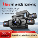 4 Channel Hidden Dash Cam with APP 4K HD Night Vision 24/7 Parking Mon