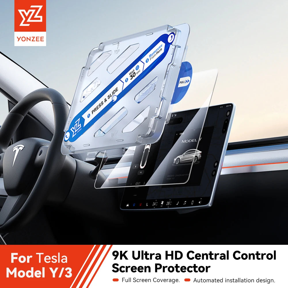 YZ Tempered Glass Screen Protector For Tesla Model 3 Highland Model Y Juniper 2025 Center Console HD Protection Screen Protecto