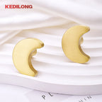 KEDLO Solid brass children's room cute moon shaped knob kitchen cabinet drawer pull handle
