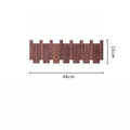 Walnut Wall Hanging Coat Racks Wall Entry Door Porch Hanging Coat Rack Perforated Solid Wood Creative Piano Keys Clothes Hook