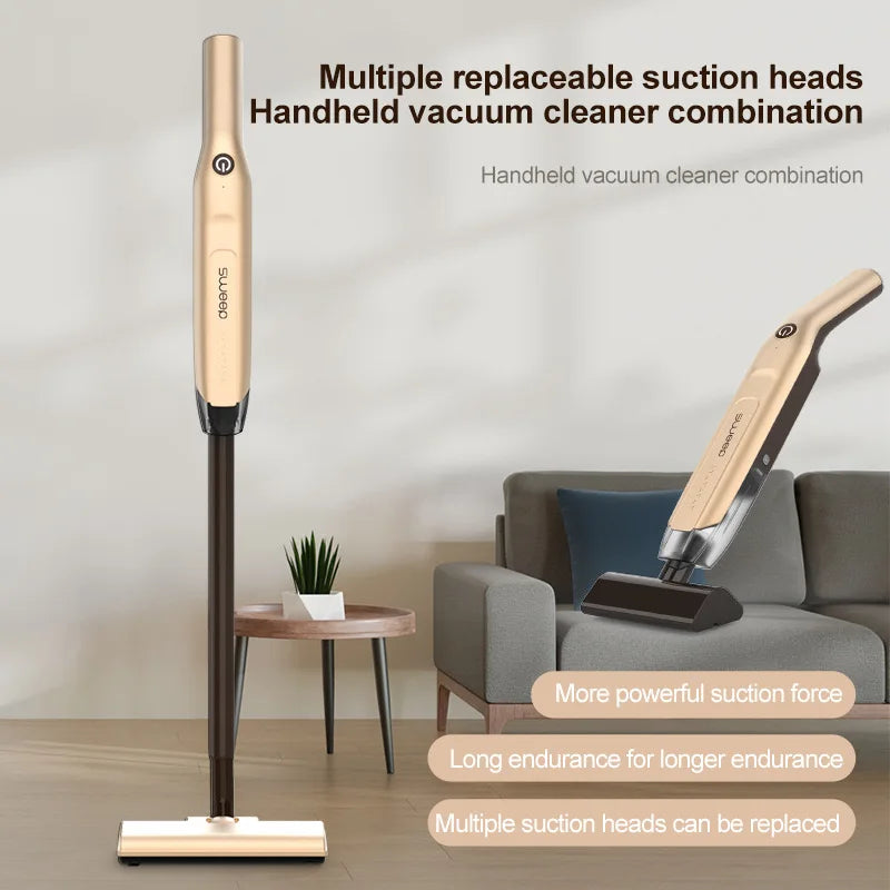 Handheld Vacuum Cleaner 20000Pa Strong Suction Lightweight Deep Cleaning for Home Pet Hair Car Floor Low Noise Sweeping Tool