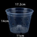 5 Pcs Transparent Orchid Pot Root Control Plastic Orchid Pots With Holes Breathable Plant Growth Container Garden Supplies