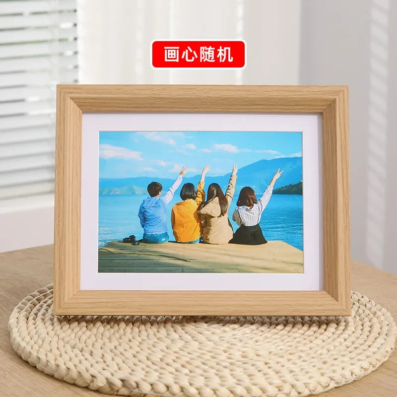 Nordic Wooden Photo Frame Minimalist A3 A4 Frame for Pictures for Wall Bedroom Living Room Ornament Christmas Gift Home Decor