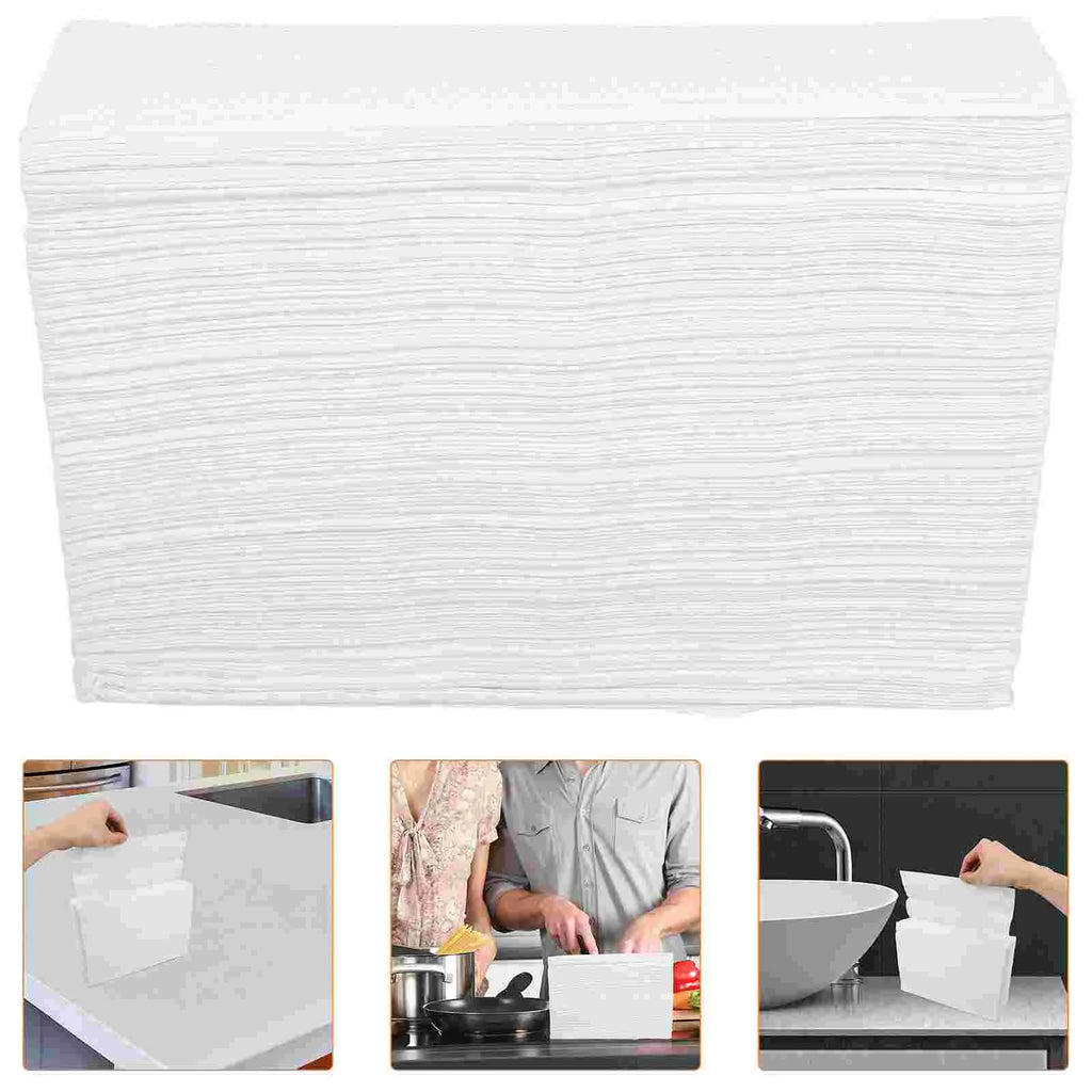 Folded Paper Towels 200 Sheets Sterilized Disposable Hand Napkins Bathroom Tissues Kitchen Paper Hand Towels Bulk Refill