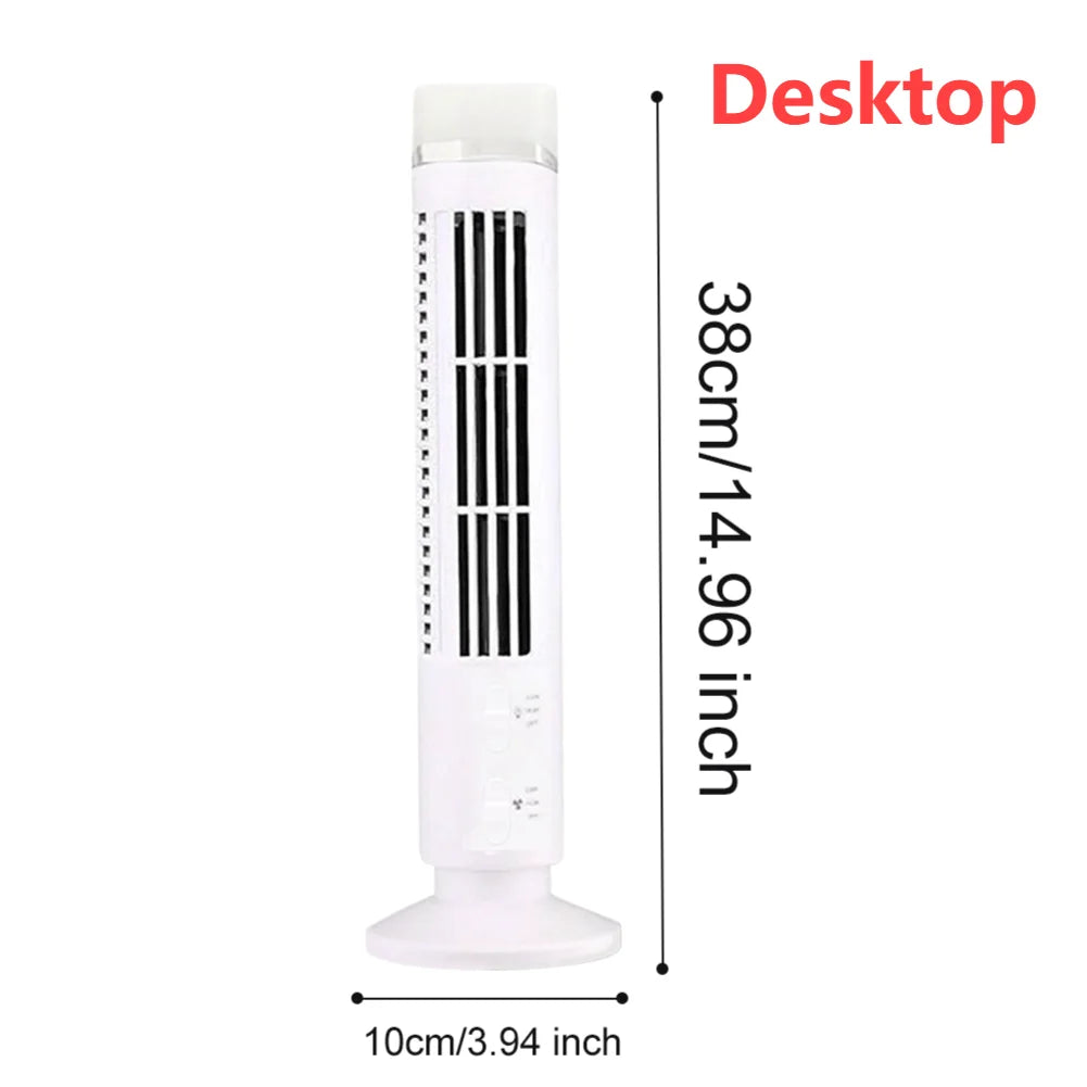 Desktop Tower Fan Quiet Desktop Fan Fast Cooling Fans Household Portab