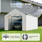 VEVOR Carport Replacement  Garage Tent Shelter Tarp Heavy-Duty Waterproof & UV Protected.