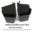 Trunk Side Storage Bins For Tesla Model Y-Berlin/Austin 2022-2024 Cargo Compartment Organizer Bucket TPE Box & Carpet Lids