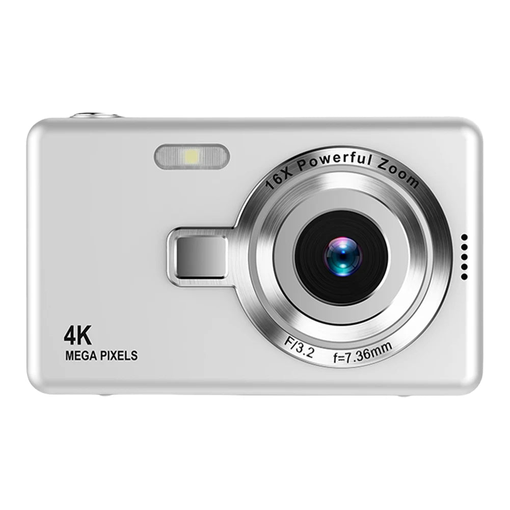 4K HD 1080P Portable Vlogging Camera 16X Zoom Autofocus Vlogging Camera Anti-Shake 2.4 Inch IPS Screen for Photography and Video