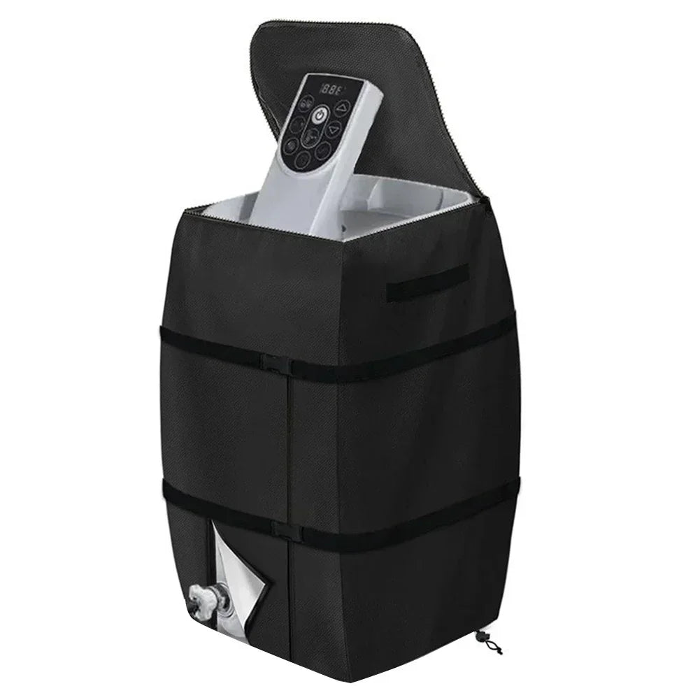 43x38x54cm Inflatable Spa Water Heater Pump Cover Black/Grey Heavy Duty Weatherproof Water Resistant Cover For Hot-Tub