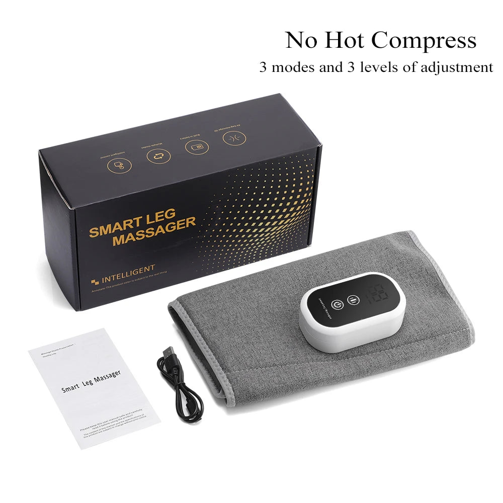 Electric Leg Massager 3-Speed Hot Compress Thigh Calf Massage Relax Muscles Relieve Fatigue Promote Blood Circulation