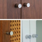 Kitchen Bedroom Accessories Furniture Wardrobe Pulls Modern Chromed Brass Kitchen Cabinet Storage Handles Drawer Knobs Hardware