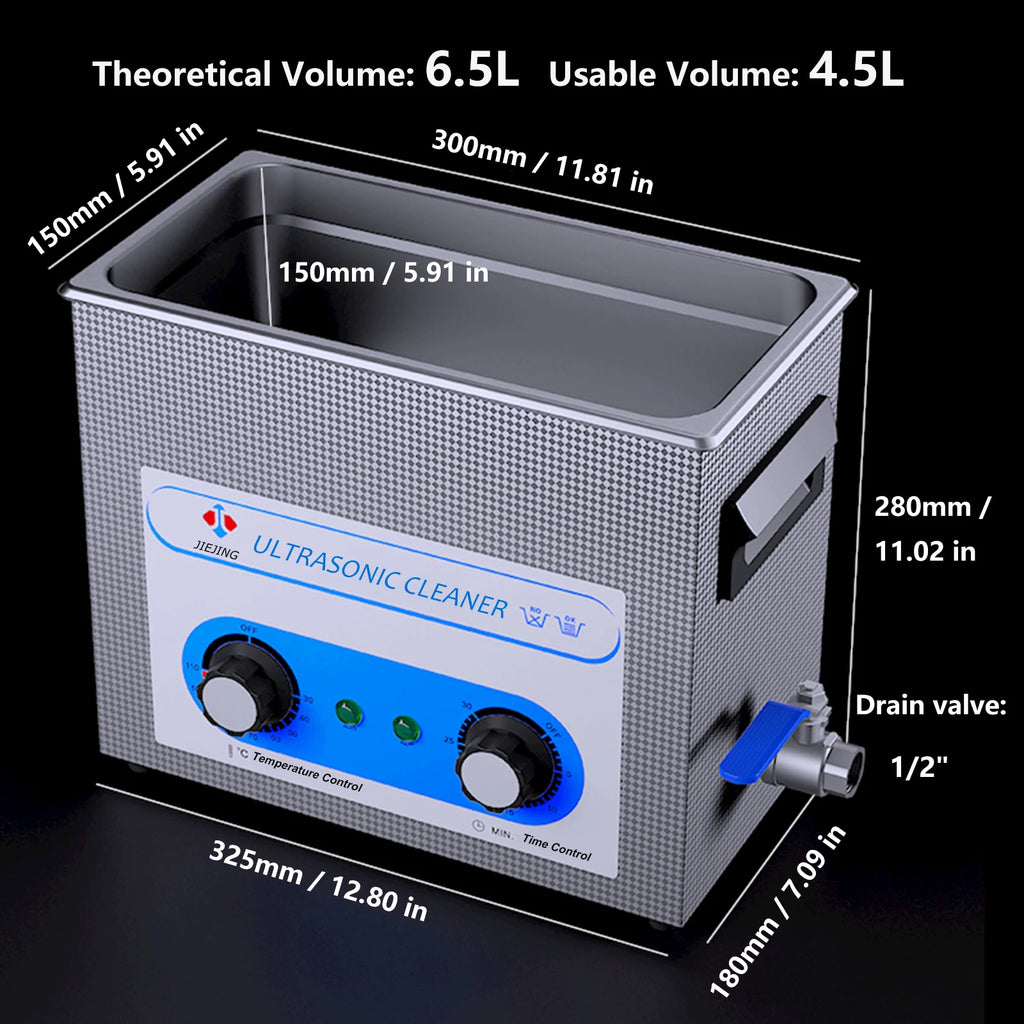 6.5L Ultrasonic Cleaner 40kHz Ultrasonic Cleaning Machine Heated Ultra Sonic Cleaner Machine for Carburetor Engine Parts