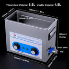 6.5L Ultrasonic Cleaner 40kHz Ultrasonic Cleaning Machine Heated Ultra Sonic Cleaner Machine for Carburetor Engine Parts