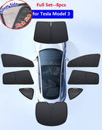 For Tesla Model 3 Highland 2024 Sunshade Accessories Silver Thick Sun Shade Tesla Model Y Juniper 2025 Window Windshield Shading