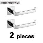 Chrome Polished Bathroom Hardware Mirror Chrome Polished Towel Rack Toilet Paper Holder Towel Bar Hook Bathroom Accessories