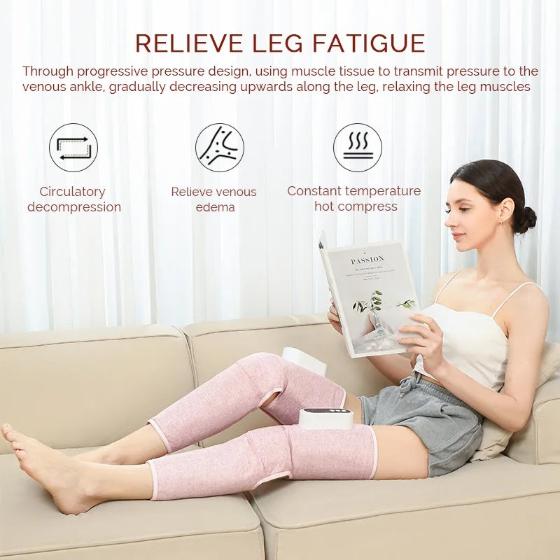 Foreverlily Wireless Electric Leg Massager - Knee, Thigh & Calf Vibration & Air Pressure | AlluCanFind