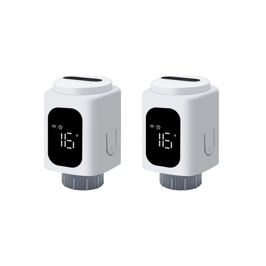 GIRIER Tuya Smart Radiator Thermostat WiFi Thermostatic Radiator Valve Programmable Temperature Controller Supports Geo Fenching
