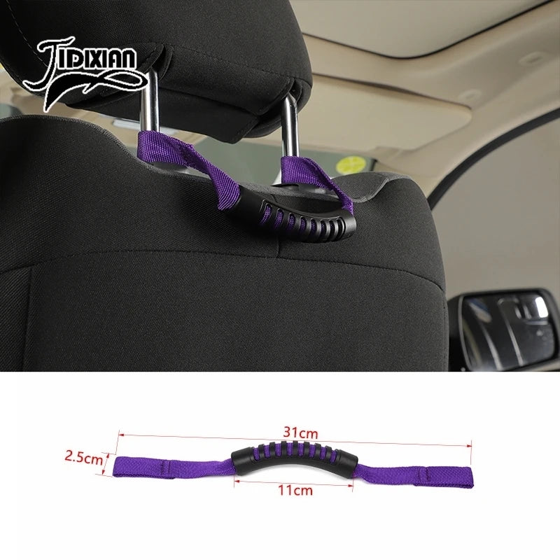 JIDIXIAN Car Seat Headrest Grab Handle for Jeep for Dodge for Ford F150 for Jimny for Chevrolet for GMC for Chrysler for 4Runner