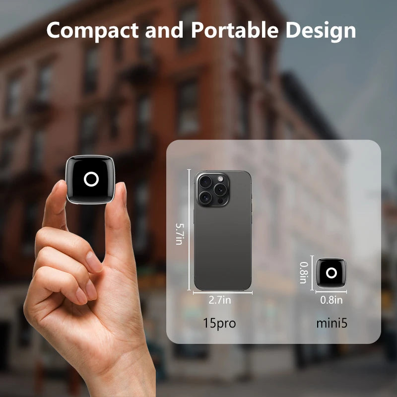Super Mini Wireless Carplay Adapter M5 Smooth Dual Core Chip Car Audio Receiver Alloy Material Suitable for WiFi/Bluetooth