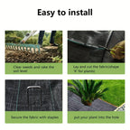 Agricultural Anti Grass Cloth PP Garden Weed Barrier Fabric Permeable Anti-Weed Mesh Geotextile Greenhouse Weeding Mat