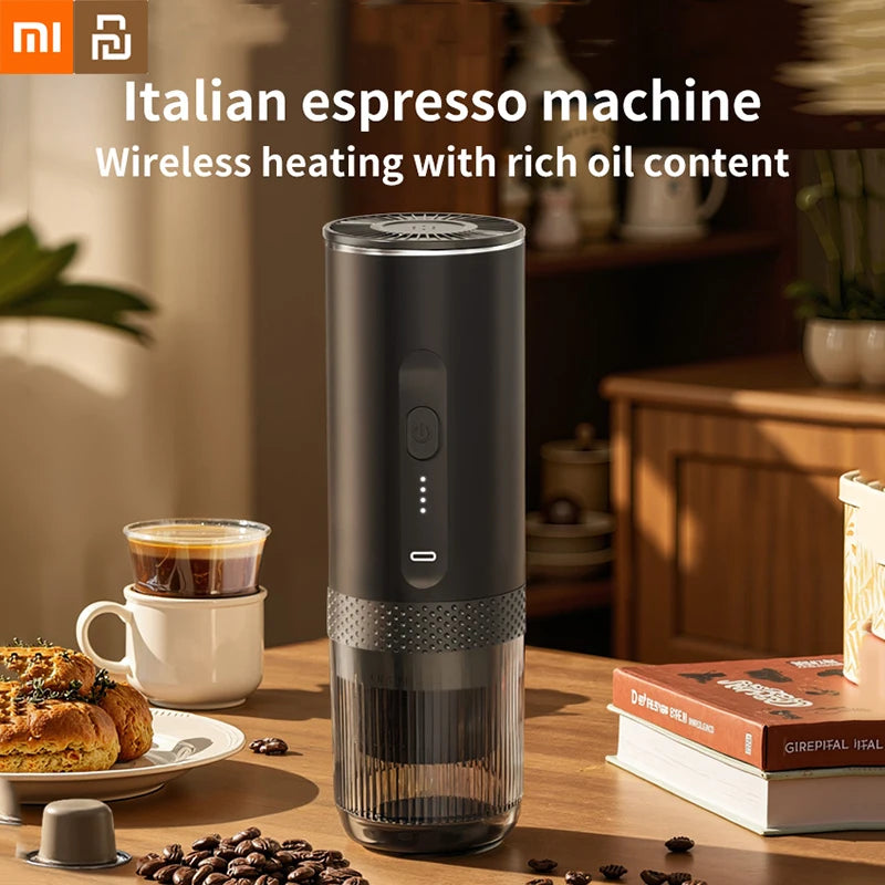 Xiaomi Youpin Coffee Machine 3 in 1 Wireless Portable Espresso Machine Capsule Coffee Powder Travel Coffee Maker Smart Heating