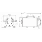 Diesel S Gear Pump Electric Gear Oil Pump Thermal  Motor Pump Oil Transfer Pump with Brass Connector for Diesel Engine