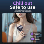 Noise Reduction Handheld Mini Fan Battery Portable Rechargeable Fan wi