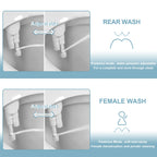 SAMODRA Bidet Attachment Ultra-Slim Toilet Seat Attachment Dual Nozzle