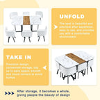 Kitchen & Dining Table Set with Cushioned Chairs