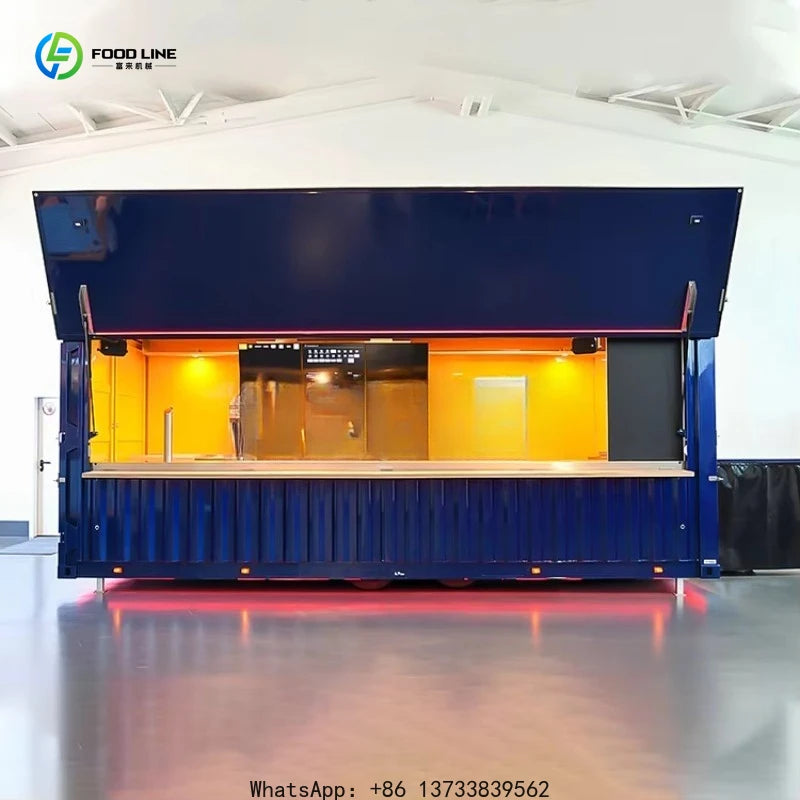 Customized Food Trailer Container Restaurant 20ft Container Restaurant with Kitchen