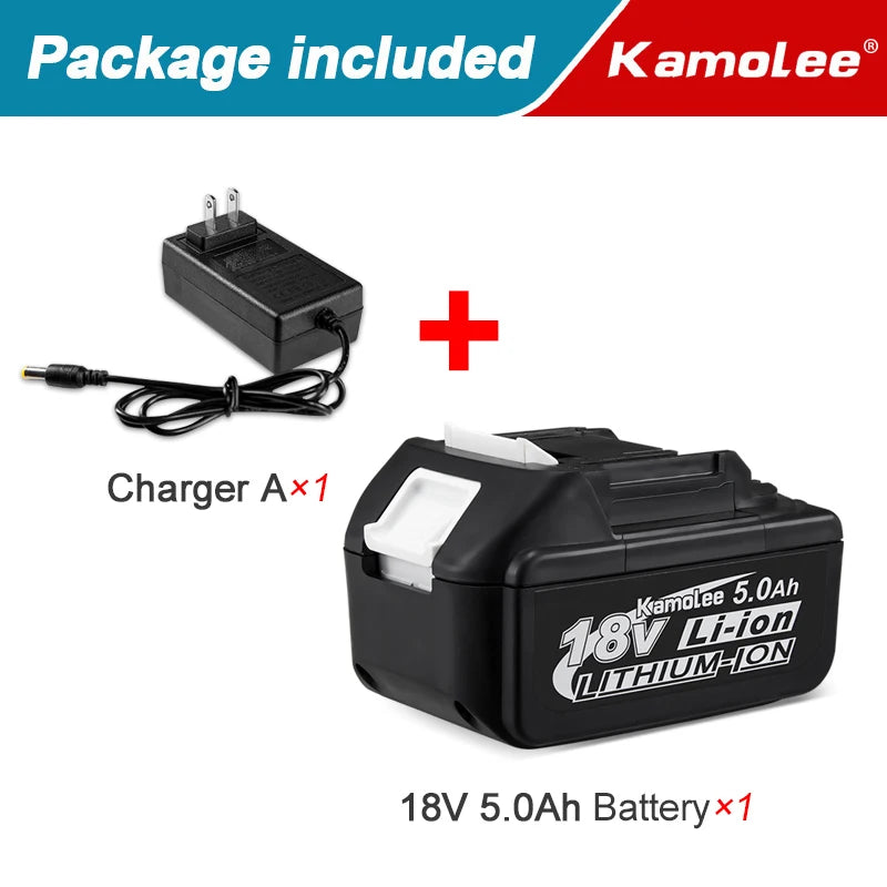 Kamolee 18V 6000mAh Li-ion Battery BL1860 Hand drill Battery Power tools Support Kamolee tools