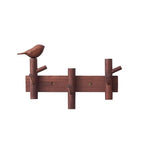 Creative Clothes Hanger Foyer Entrance Wood Hangers Multifunctional Bag Key Coat Hook Wall Mount Coat Racks Hanging Organizers