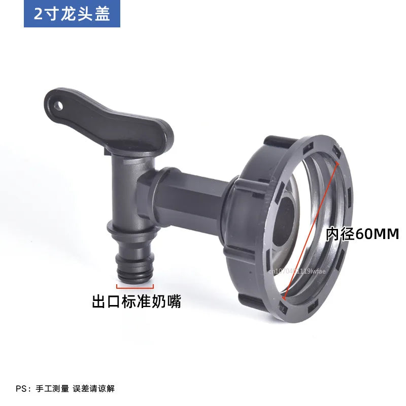 S60 Coarse Thread IBC Tank Tap Connecter x 16mm 1/2'' 3/4'' Water Coupling Adapter Garden Home Replacement Valve Fitting Faucet