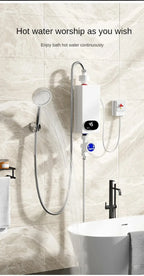 Instant Water Heater 220V 4500W Portable Electric Heaters for Bathroom Hot Water Shower and Home Kitchen Heating