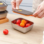 4Pcs Stainless Steel Storage Containers, Kitchen Tools & Accessories, BPA-Free Kitchen Items Leakproof Stackable