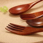Dinner Kit 2PCS Kitchen Supplies Utensil Rice Soups Tableware Fork Dinnerware Sets Spoon