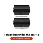 YZ For Tesla Model Y Juniper 2025 Under Seat TPE Hidden Storage Box Drawer Car Organizer Accessories For Tesla Car Accessories