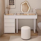 dressing table with light mirror vanity stool Drawer for clothes makeup toiletries vanity table Hairstyles bedroom furniture