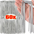 Galvanized Garden Stakes Landscaping Staples U-Shaped Pins Rust-proof Sod Stakes Fences Outdoor Wires Tents Tarps Securing Pegs