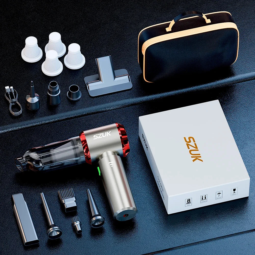 SZUK Car Vacuum Cleaner 985000Pa Strong Suction Portable Cleaner Wireless Handheld Cleaner 6000mAH Powerful Mini Vacuum Cleaner