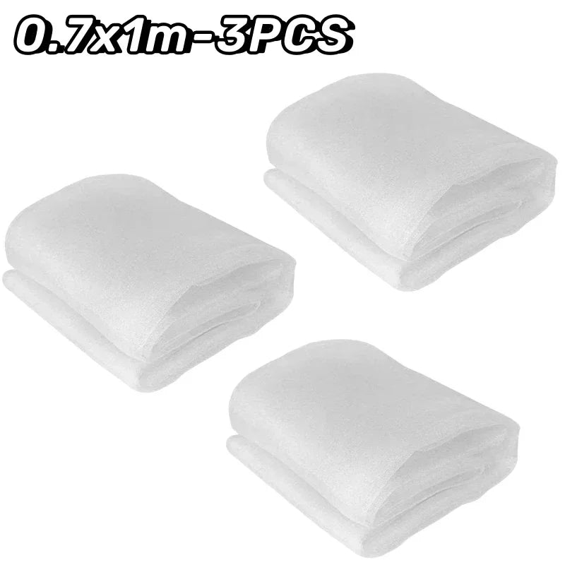 Large Fruit Tree Netting with Zip and Drawstring Garden Insect Screen Transparent Bird Plant Barrier Screen